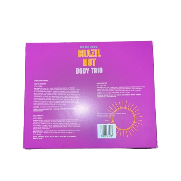 Trader Joe’s Brazil Nut Body Trio Gift Set Limited Edition New In Box - Picture 2 of 2